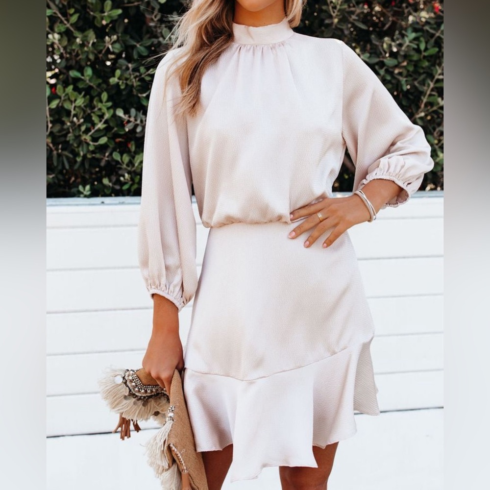 Call Me Angel Textured Satin Dress
